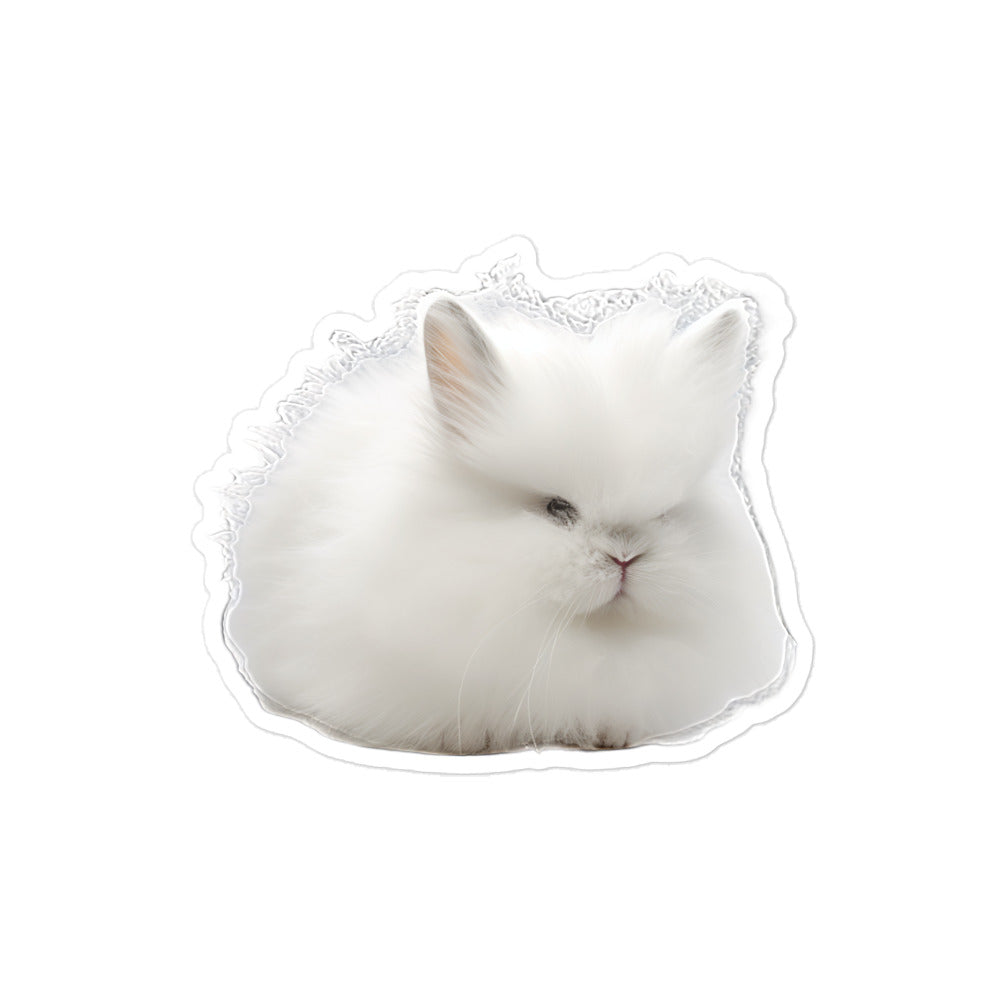 Jersey Wooly Bunny Sticker - Stickerfy.ai