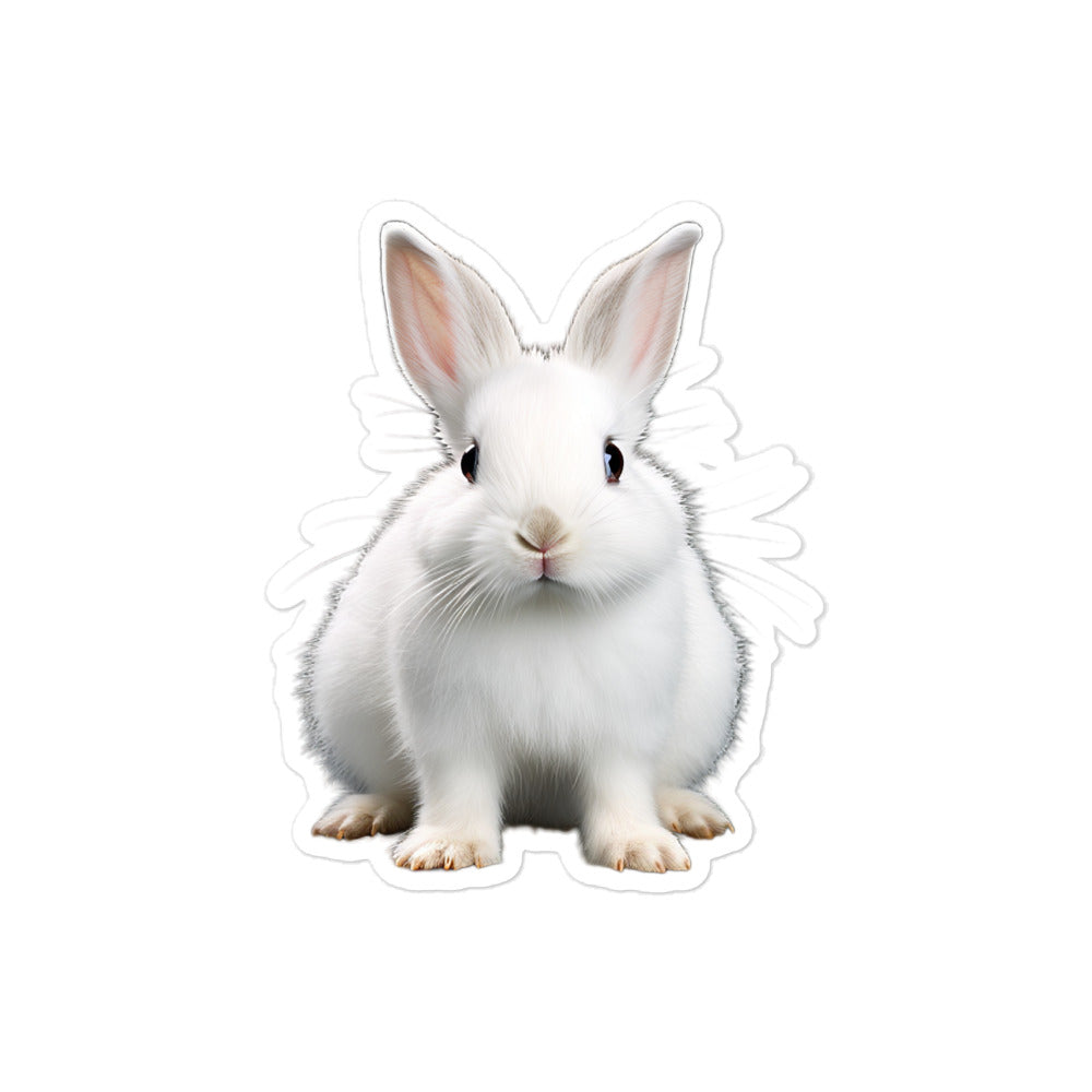 Florida White Bunny Sticker - Stickerfy.ai