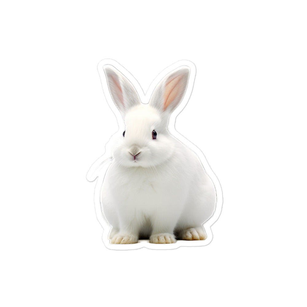 Florida White Bunny Sticker - Stickerfy.ai