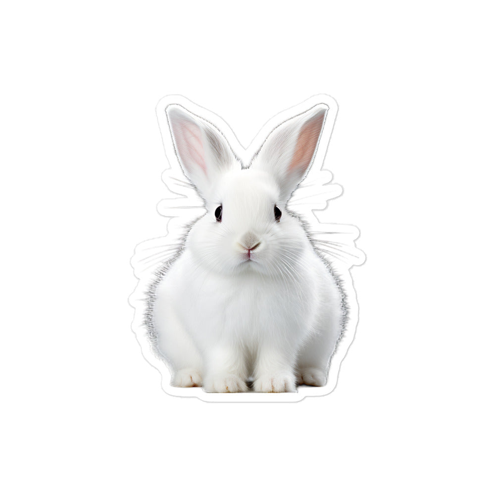 Florida White Bunny Sticker - Stickerfy.ai