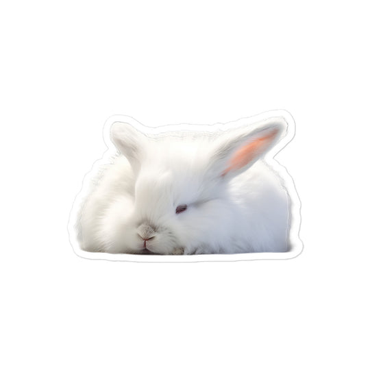 Florida White Bunny Sticker - Stickerfy.ai