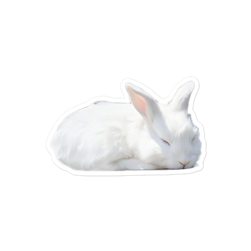 Florida White Bunny Sticker - Stickerfy.ai