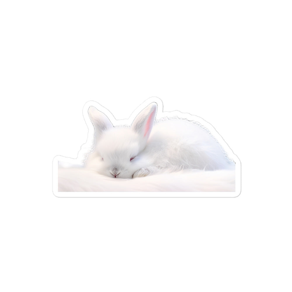 Florida White Bunny Sticker - Stickerfy.ai