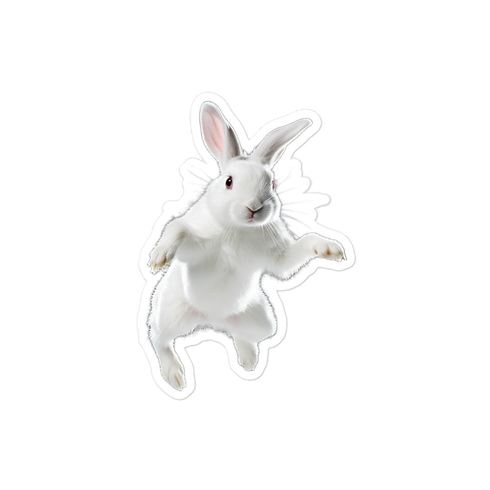 Florida White Bunny Sticker - Stickerfy.ai