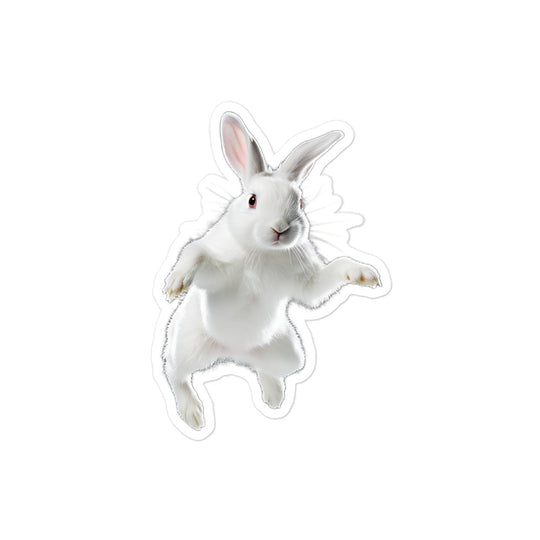 Florida White Bunny Sticker - Stickerfy.ai
