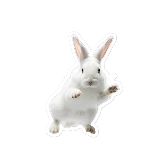 Florida White Bunny Sticker - Stickerfy.ai