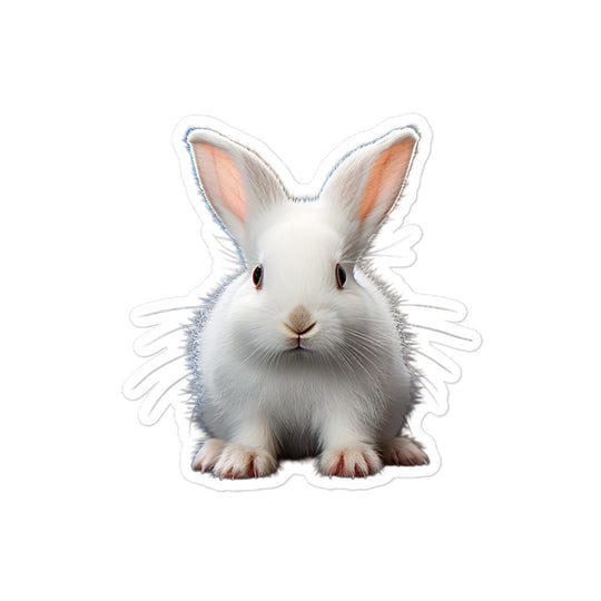 Florida White Bunny Sticker - Stickerfy.ai