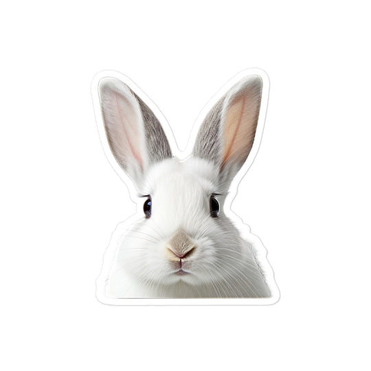 Florida White Bunny Sticker - Stickerfy.ai
