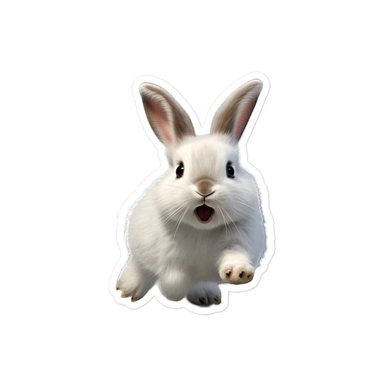 Dwarf Hotot Bunny Sticker - Stickerfy.ai