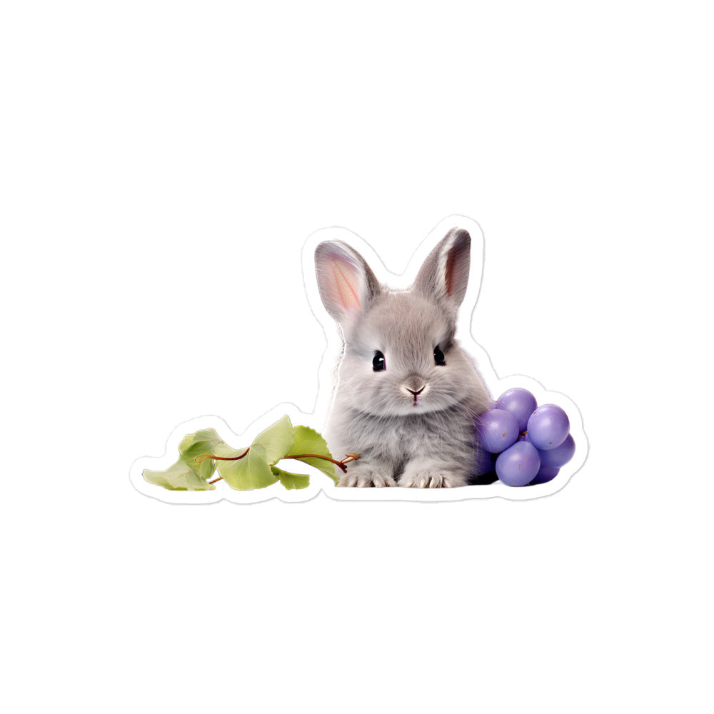 Lilac Bunny Sticker - Stickerfy.ai