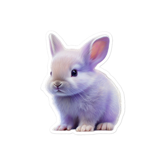 Lilac Bunny Sticker - Stickerfy.ai