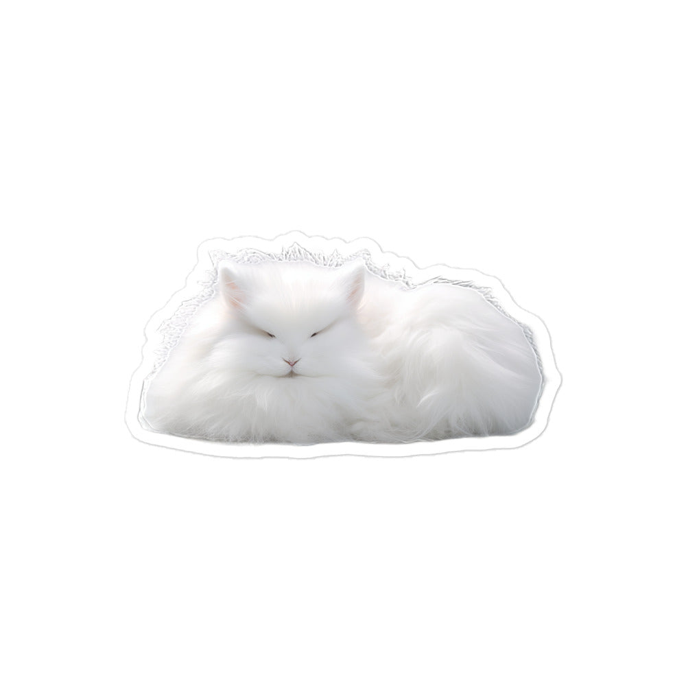 French Angora Bunny Sticker - Stickerfy.ai