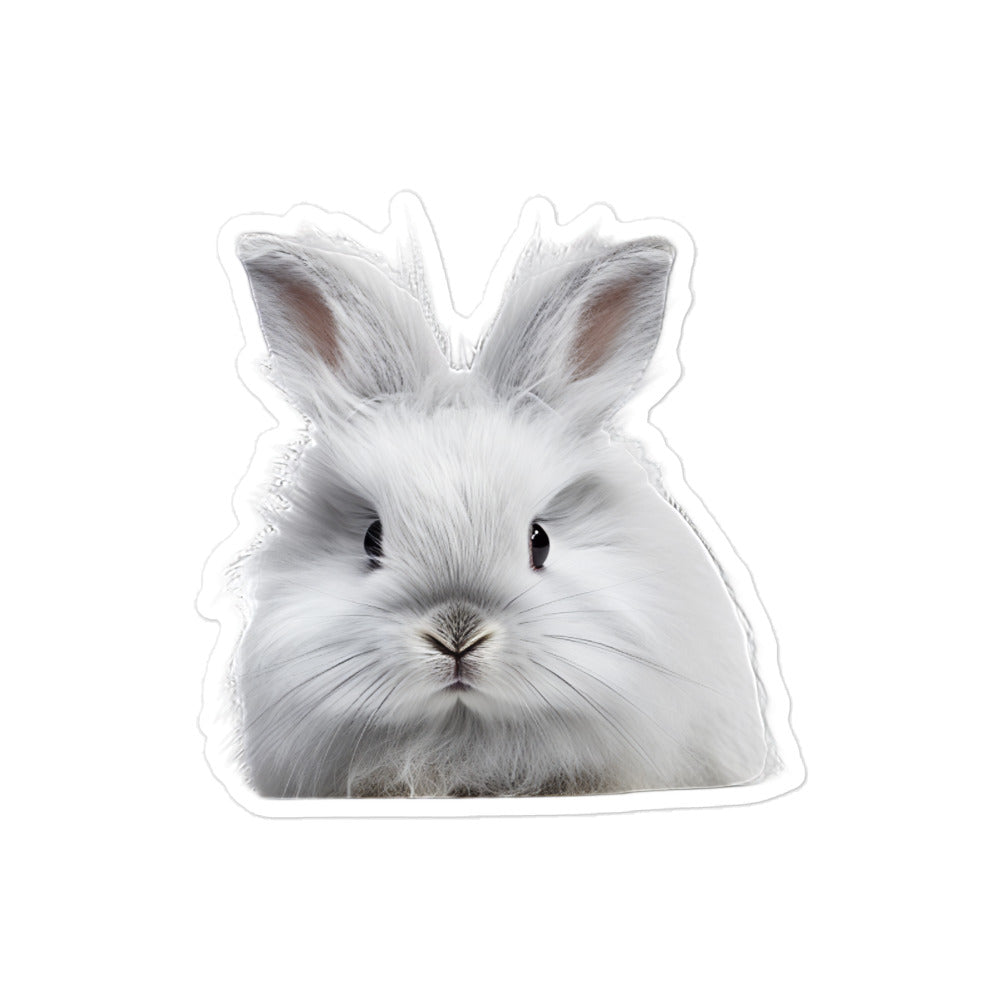 French Angora Bunny Sticker - Stickerfy.ai