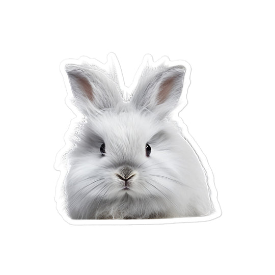 French Angora Bunny Sticker - Stickerfy.ai