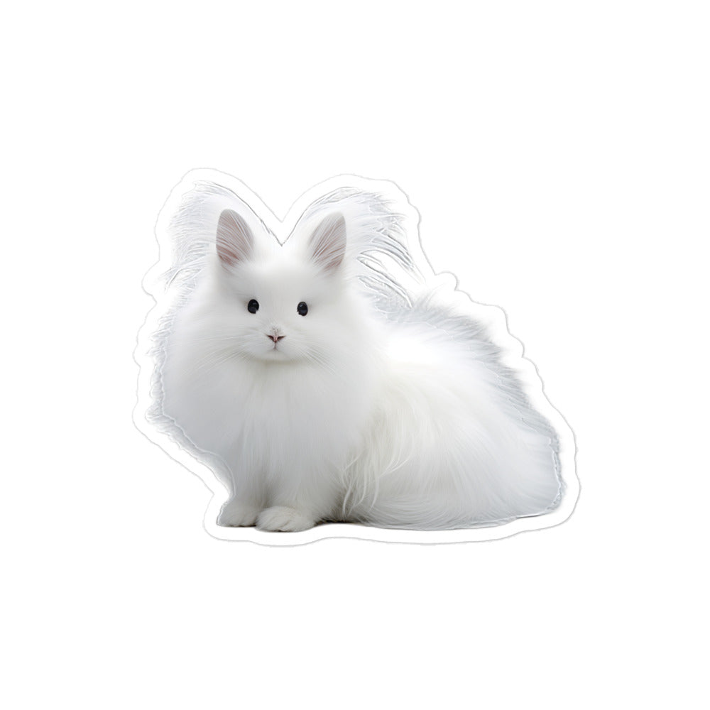 French Angora Bunny Sticker - Stickerfy.ai