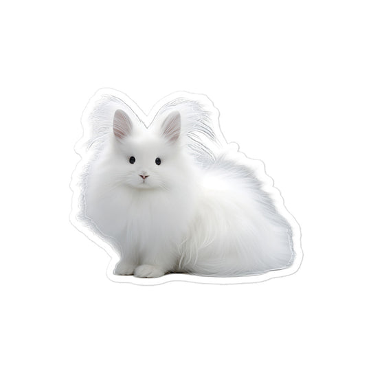 French Angora Bunny Sticker - Stickerfy.ai
