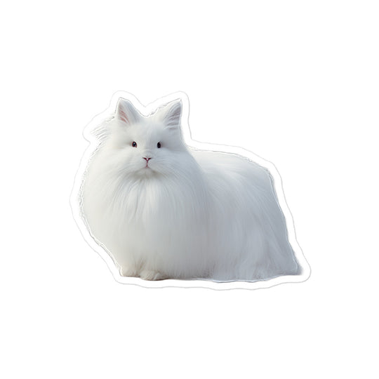 French Angora Bunny Sticker - Stickerfy.ai