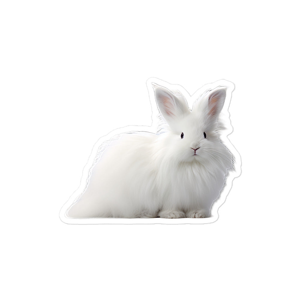 French Angora Bunny Sticker - Stickerfy.ai