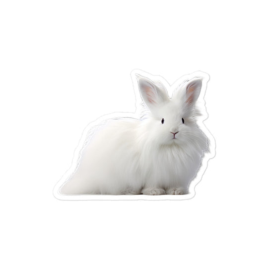 French Angora Bunny Sticker - Stickerfy.ai