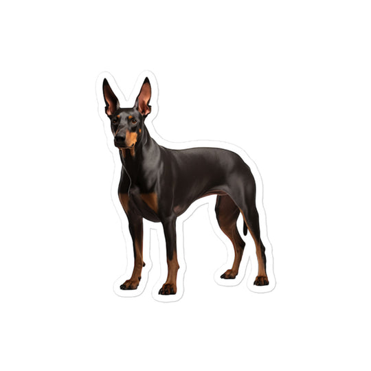 Doberman Sticker - Stickerfy.ai