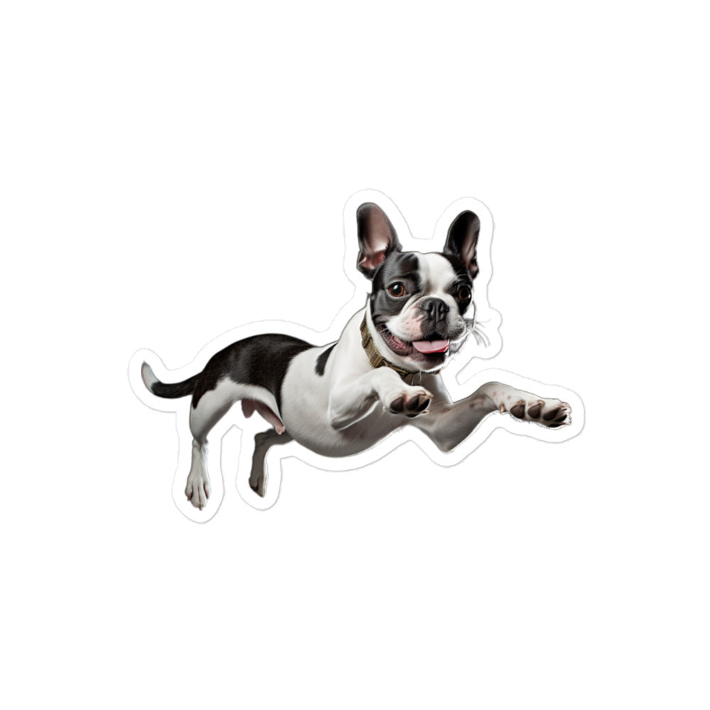 Boston Terrier Sticker - Stickerfy.ai