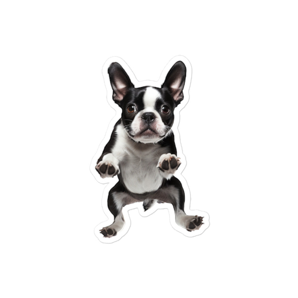 Boston Terrier Sticker - Stickerfy.ai
