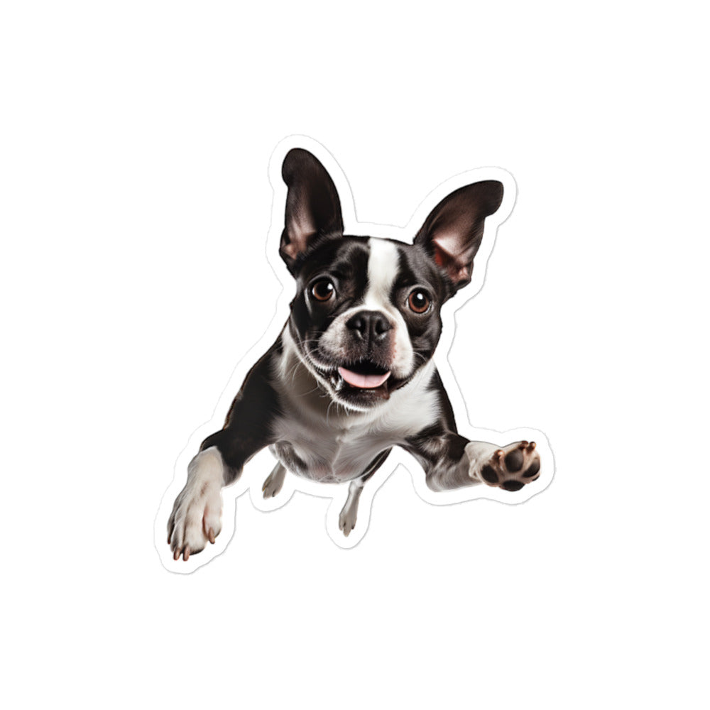Boston Terrier Sticker - Stickerfy.ai