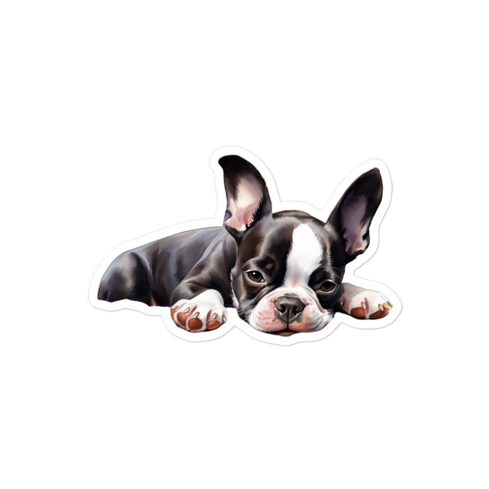 Boston Terrier Sticker - Stickerfy.ai