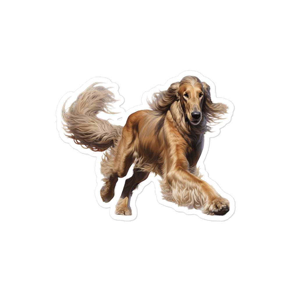 Afghan Hound Sticker - Stickerfy.ai