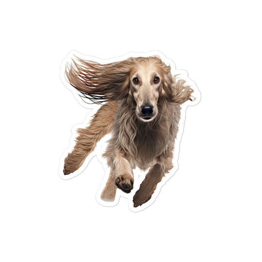 Afghan Hound Sticker - Stickerfy.ai