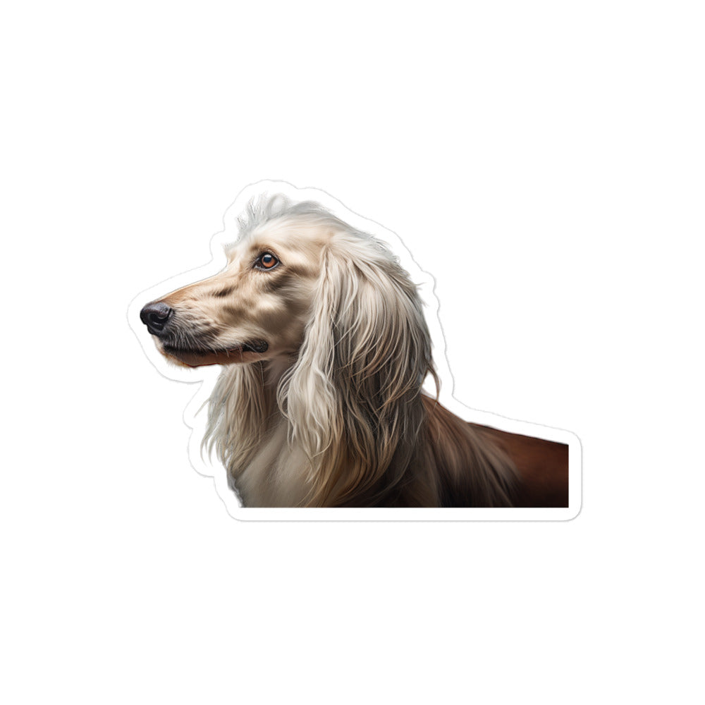 Afghan Hound Sticker - Stickerfy.ai