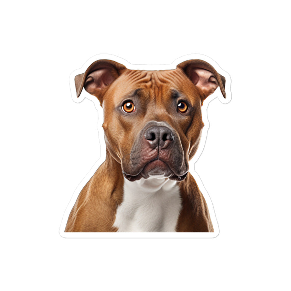 American Staffordshire Terrier Sticker - Stickerfy.ai