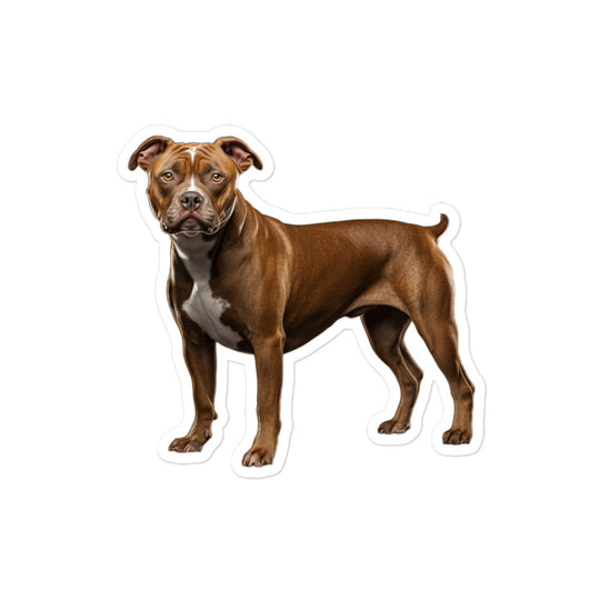 American Staffordshire Terrier Sticker - Stickerfy.ai