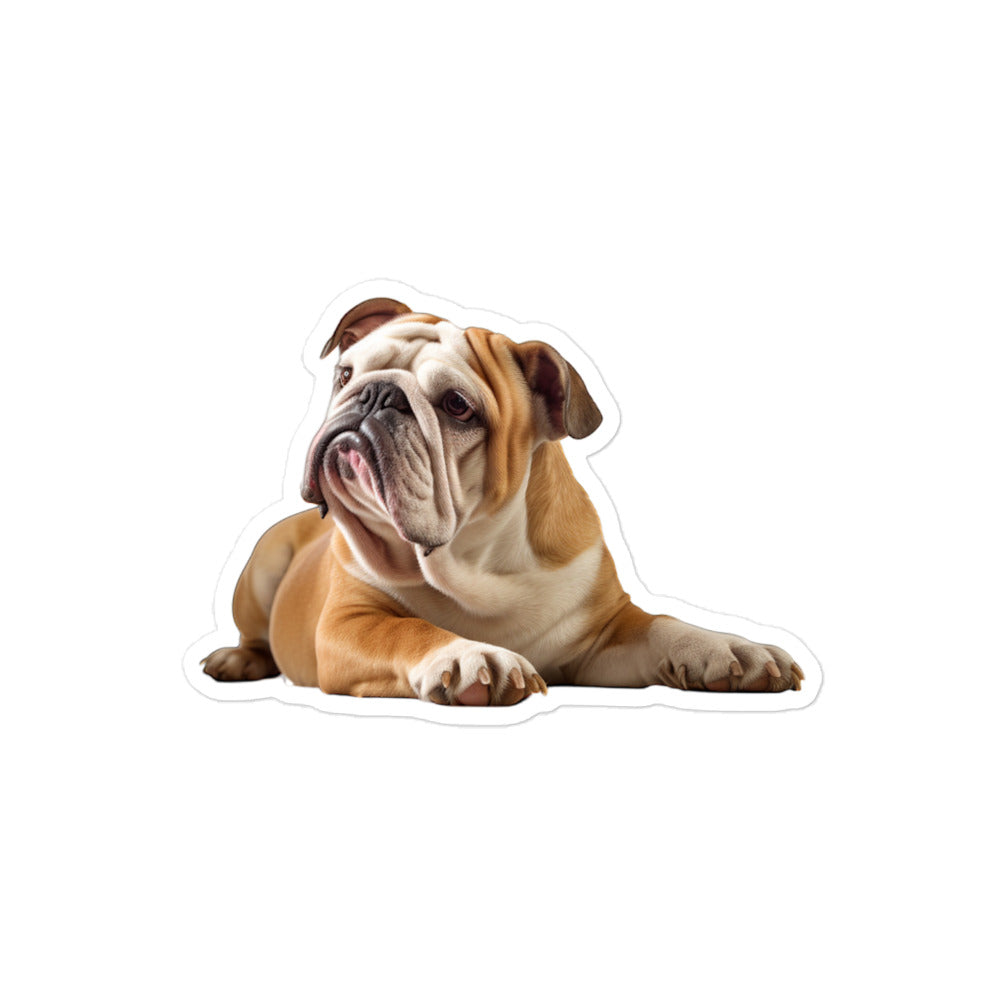 Bulldog Sticker - Stickerfy.ai