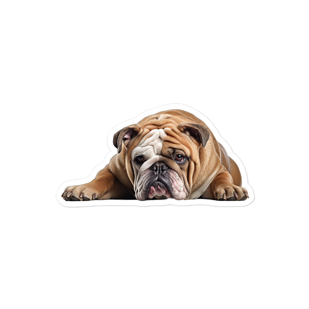 Bulldog Sticker - Stickerfy.ai