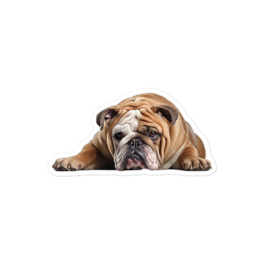 Bulldog Sticker - Stickerfy.ai