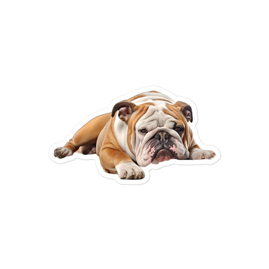Bulldog Sticker - Stickerfy.ai