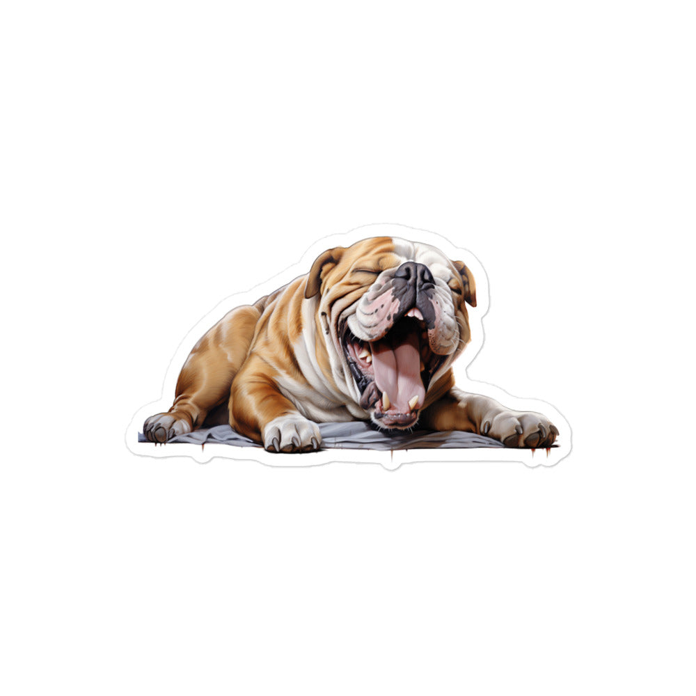 Bulldog Sticker - Stickerfy.ai
