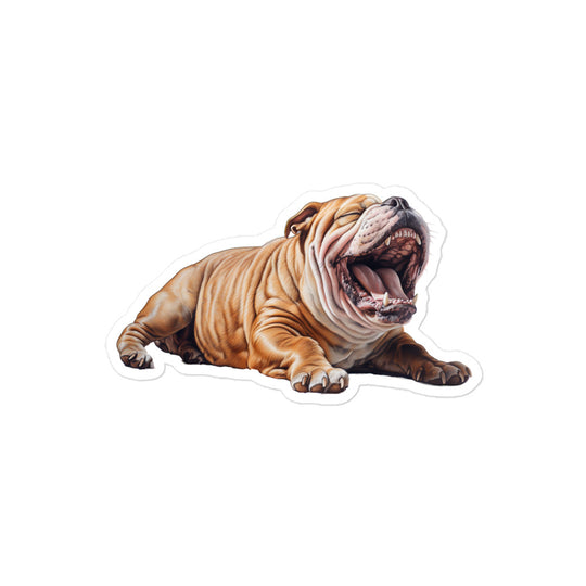 Bulldog Sticker - Stickerfy.ai