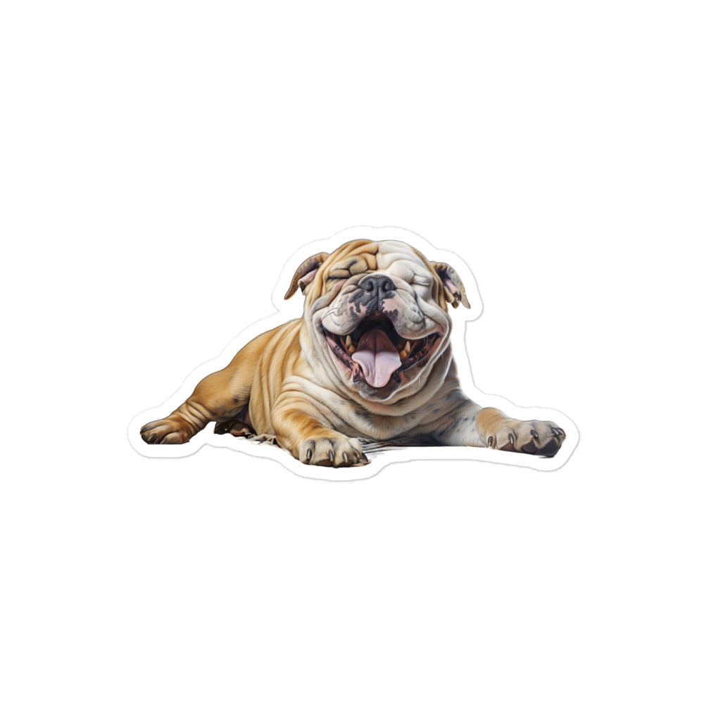 Bulldog Sticker - Stickerfy.ai