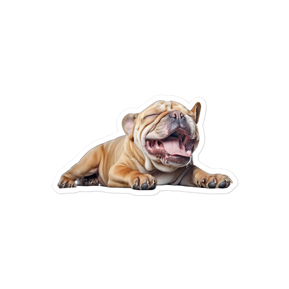 Bulldog Sticker - Stickerfy.ai