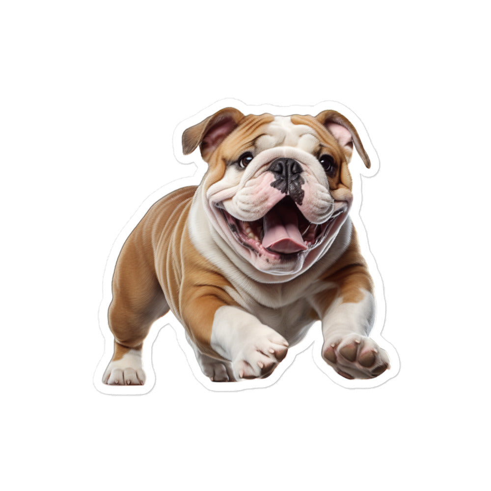 Bulldog Sticker - Stickerfy.ai