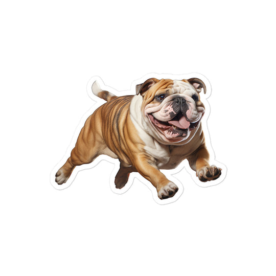 Bulldog Sticker - Stickerfy.ai