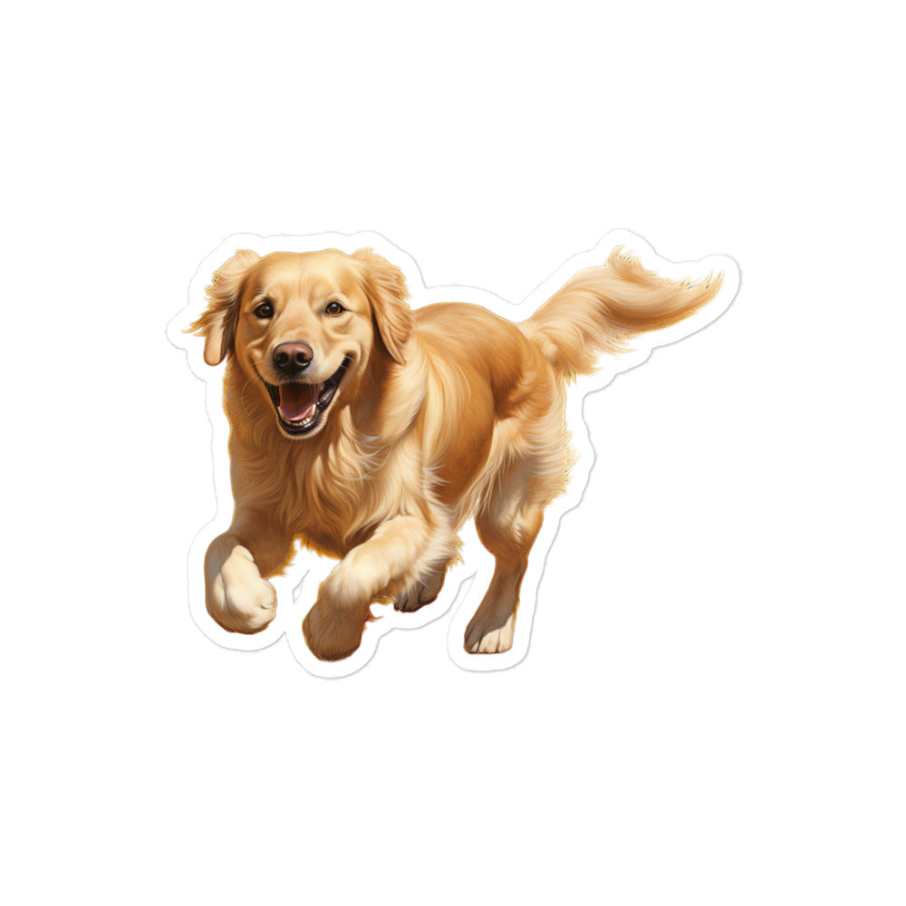 Golden Retriever Sticker - Stickerfy.ai