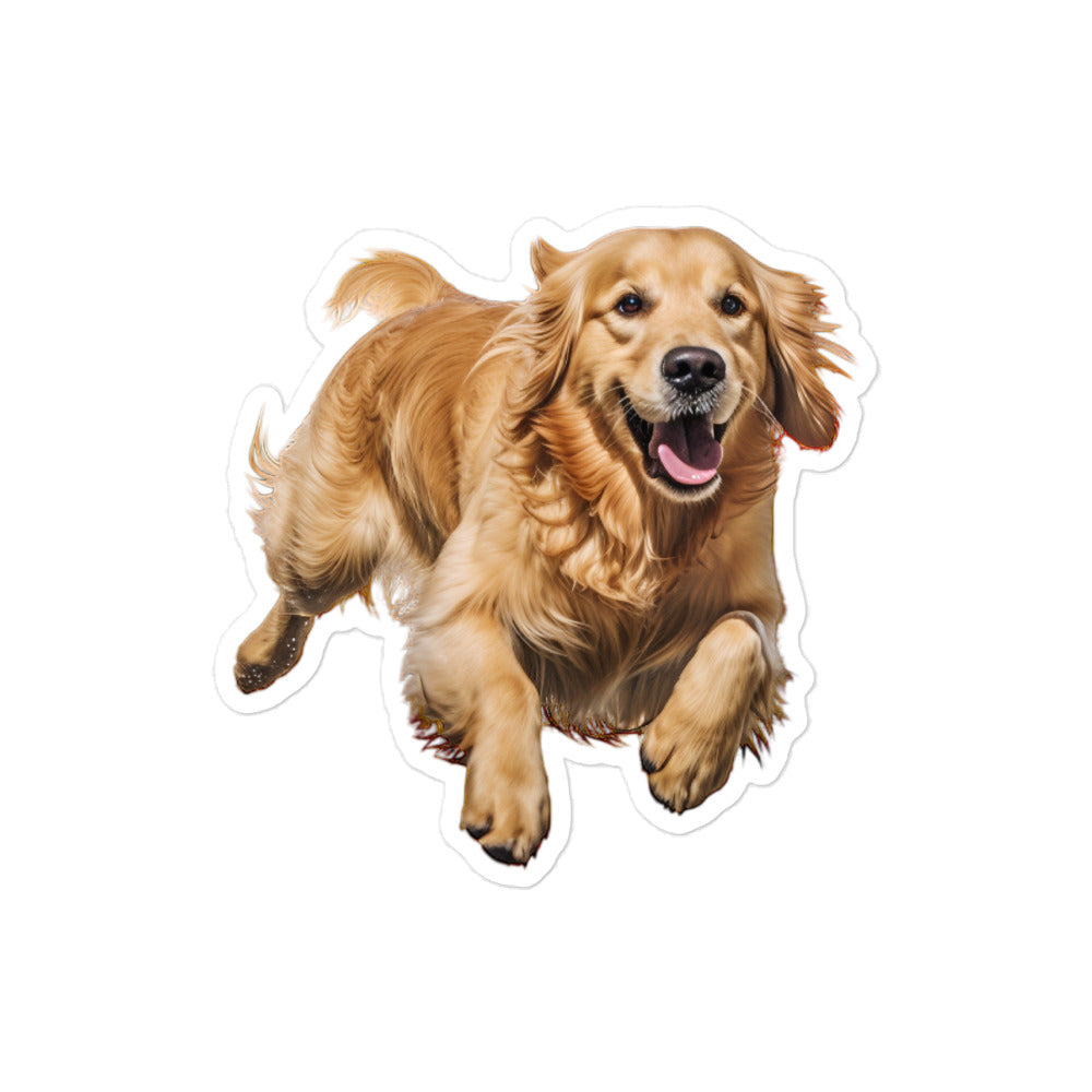 Golden Retriever Sticker - Stickerfy.ai