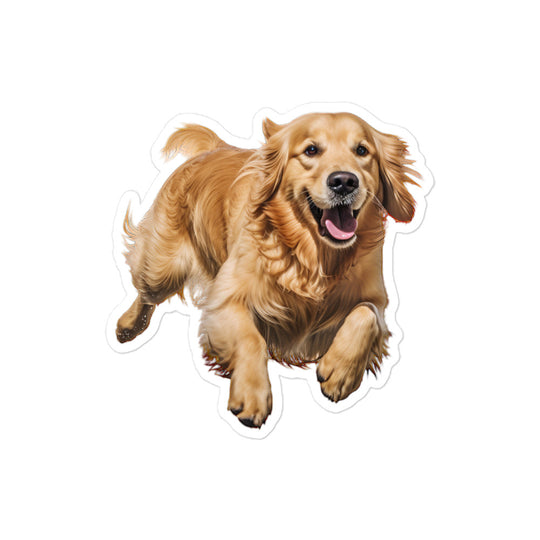 Golden Retriever Sticker - Stickerfy.ai