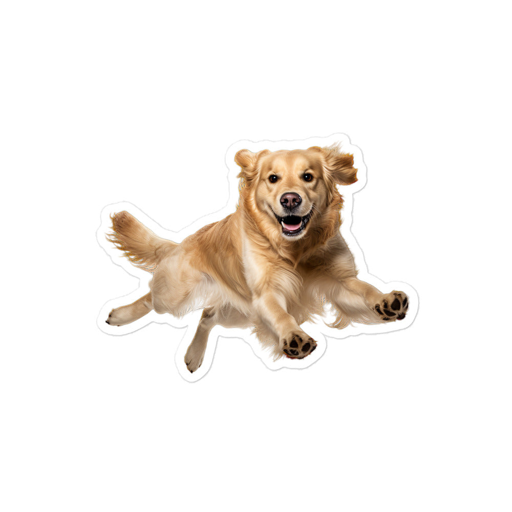 Golden Retriever Sticker - Stickerfy.ai