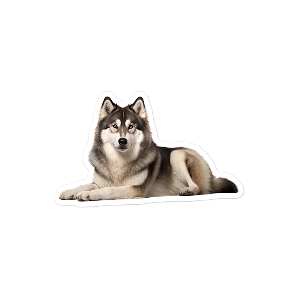 Alaskan Malamute Sticker - Stickerfy.ai