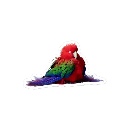 Eclectus Parrot Sticker - Stickerfy.ai