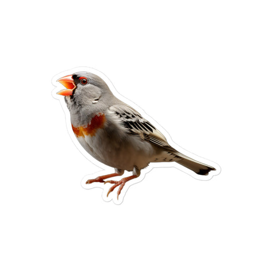 Zebra Finch Sticker - Stickerfy.ai